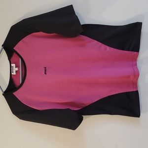 Rykä Pink and Black Short Sleeve Spandex Shirt Size 1X